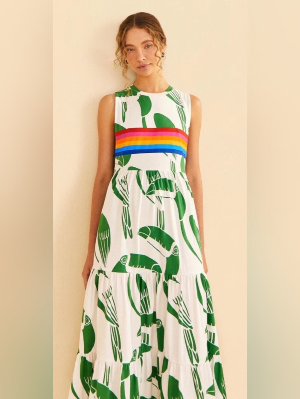 Farm Rio Tropical Shirt Dress Size Large